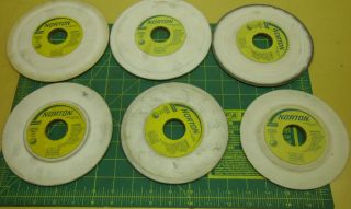 NORTON TOOL CUTTER GRINDING WHEELS 38A100 JVBE LOT OF 6 2271A