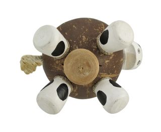 25611 milk cow recycled coconut shell coin money bank 4I