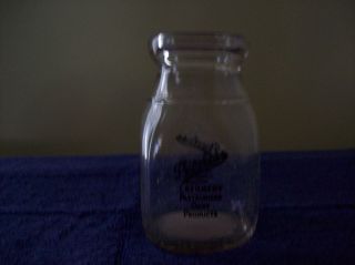 Peerless 1 2 Pint Milk Bottle Cliftonforge Covington VA