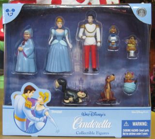 Disney Cinderella Cake Topper Figurine Playset New