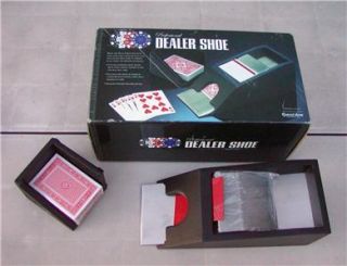Deck Professional Dealer Shoe + 2 decks, a cut card & Discard Holder