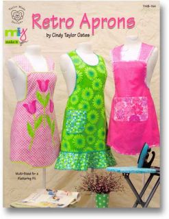 Taylor Made Designs Retro Apron Sewing Pattern Book New