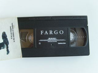  FARGO VHS Movie Video Tape Film By Joel & Ethan Coen G VG FREE SHIP