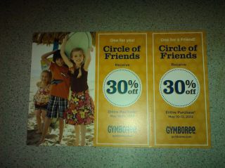 GYMBOREE Circle of Friends Coupon 30% Off Entire Purchase May 10 13