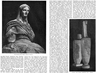  GREEK SCULPTOR Athens HERMES Cnidus TOMBSTONE Historical 1882 Article