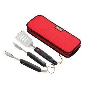 Coleman Road Trip Grill Tools,spatula and tongs with fork ends , for