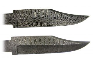 Damascus Coffin Handle Bowie Knife Making Blade Blank