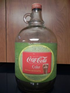 Vintage Coca Cola Fountain Syrup 1 Gallon Bottle X2
