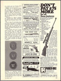  PARKER HALE 1200 RIFLE AD 1200P 1200V Collectible Firearms Advertising