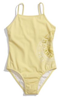Burberry Stamped Logo Swimsuit (Big Girls)