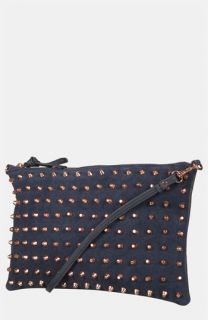 Topshop Studded Suede Clutch