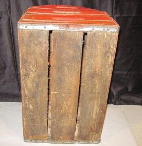vintage 1977 coca cola wooden chest trunk coke chest