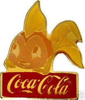 Disney Coke Coca Cola 15th Anniversary Pin Cleo Fish Le