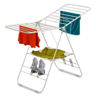   Do Collapsible Folding Laundry Clothes Air Dry Drying Rack White New