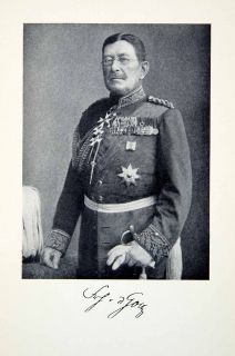1914 Print Portrait Colmar Freiherr Von Der Goltz Prussian Marshall