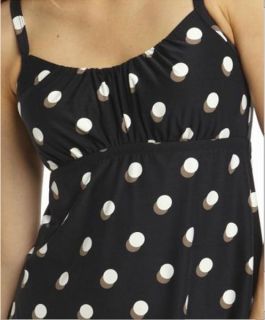 Coco Reef Black Dot Peasant Tankini Swimsuit Set 38 DD Cup Extra Large