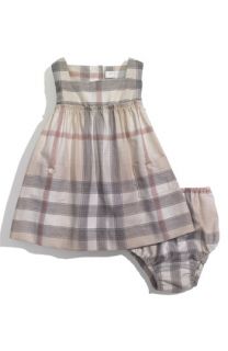 Burberry Gauzy Check Dress (Infant)