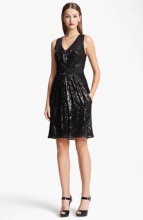 Moschino Cheap & Chic Sequin & Eyelet Dress