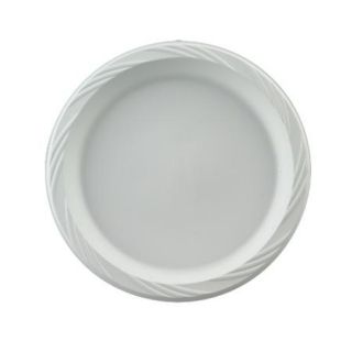 PLASTIC PACTIV DINNER PLATES 400 CT. DISPOSABLE WHITE PLASTIC 01
