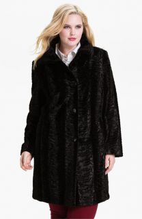 Gallery Faux Fur Coat (Plus)