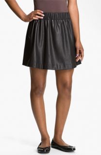 Lily White Faux Leather Skirt (Juniors)