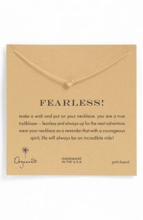 Dogeared Whispers   Fearless Pendant Necklace