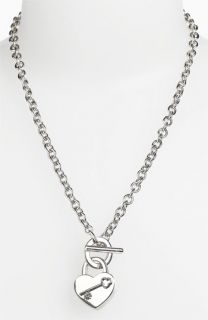 Tory Burch Louise Heart Charm Necklace