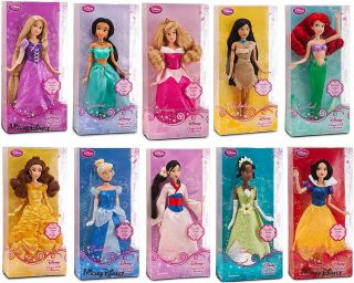 Disney Classic Princess 12 Barbie Toy Doll Collection Gift Set