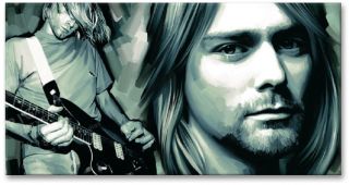 Kurt Cobain New Poster Signed Print Canvas Art Painting