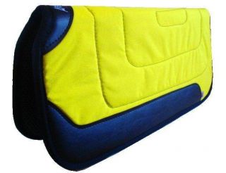 Yellow Aire Grip Western Saddle Pad 30x30 New Abetta Horse Tack Made