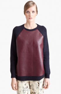 Marni Leather Front Sweater