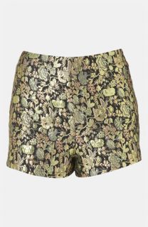Topshop Metallic Jacquard Shorts