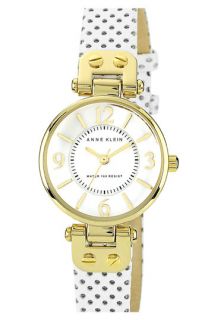 Anne Klein Colored Leather Strap Watch