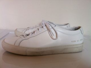of common projects achilles low white leather size 40 please feel free