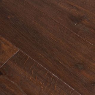 Hand Scraped Coffee Bean Oak Hardwood Flooring Wood Floor