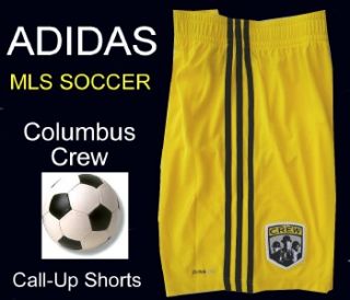 Mens Adidas MLS Soccer Columbus Crew Call Up Shorts XL
