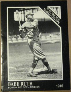 1991 Babe Ruth Conlon Collection Promo 2 Pocket Folder
