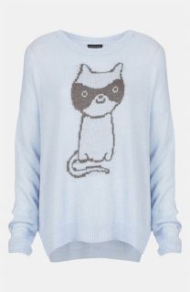 Topshop Cat Burglar Intarsia Sweater