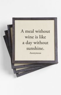 Bens Garden A Meal without Wine Coasters (Set of 4)