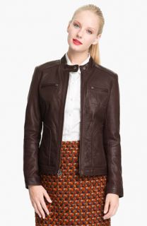 MICHAEL Michael Kors Leather Scuba Jacket