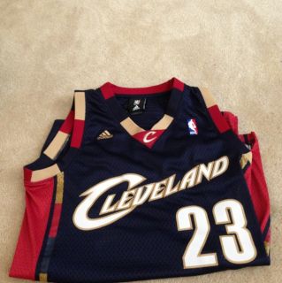 Cleveland Cavaliers Lebron James Adidas Authentic Jersey Size AS