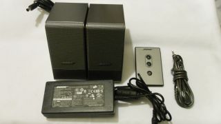 Bose Computer Music Monitor Speakers with Remote Aux Cable