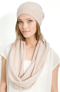 Laundry by Shelli Segal Pearl Trimmed Circle Scarf