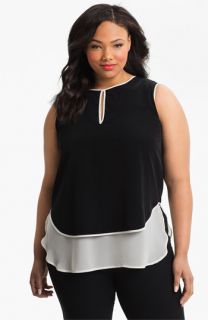 Kenneth Cole New York Colorblocked Top (Plus)