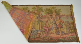  Tapestry 1920s Antique Collectible Romantic Art Wall Hanging