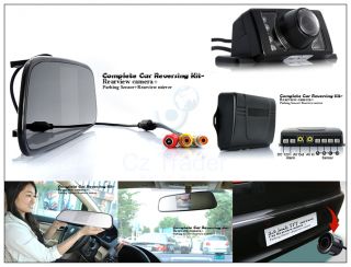 Complete Car Reversing Kit Rearview Camera Parking Sensor Rearview