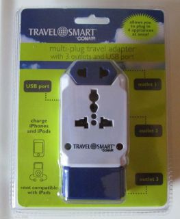 Conair Travel Smart Multi Plug Travel Adapter Model TS238AP iPhone