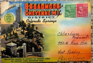 1950S Vintage Colorado Springs Postcard Book Ferdinand