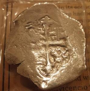 1640 Spanish Colonial Mexico Mint Concepcion Shipwreck Coin