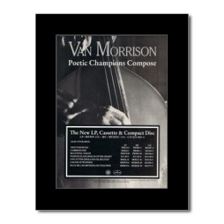 VAN MORRISON Poetic Champions Compose   Black Matted Mini Poster